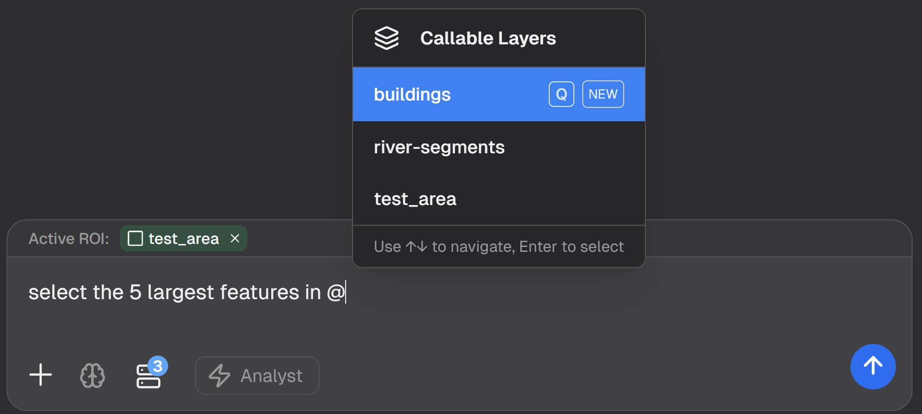 Querying an uploaded data layer